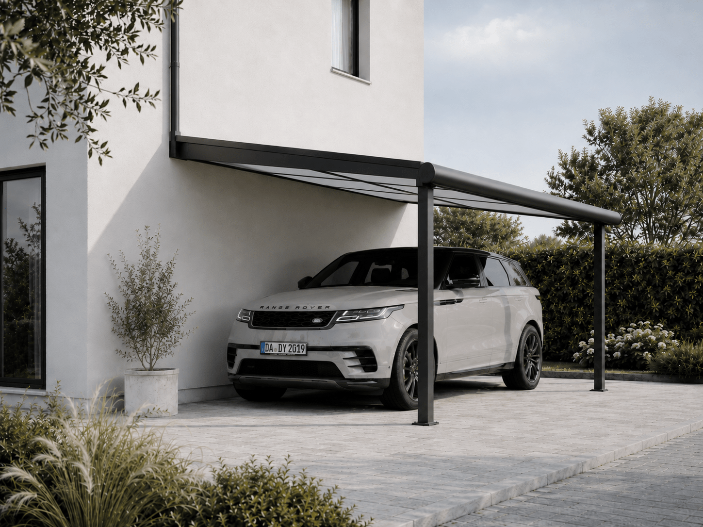 Aluminium-Carport: zuverlässiger Schutz für Einfahrt und Fahrzeug